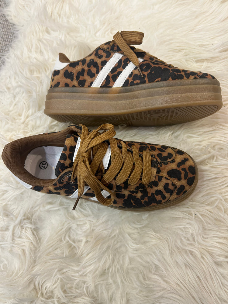 Full Leopard & Chunky Sole Trainer - Leopard