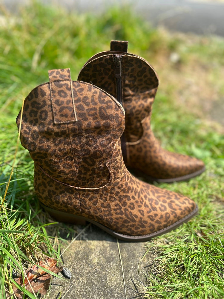 Leopard Ankle Cowboy Boot Leopard 3