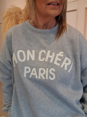 Mon Cheri Paris Sweatshirt  - Grey