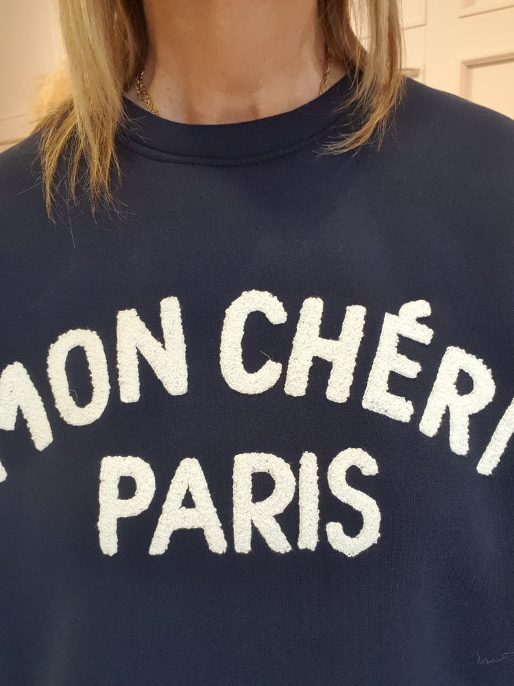 Mon Cheri Paris Sweatshirt  - Navy