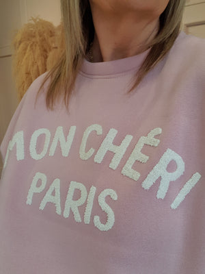 Mon Cheri Paris Sweatshirt  - Dusky Pink