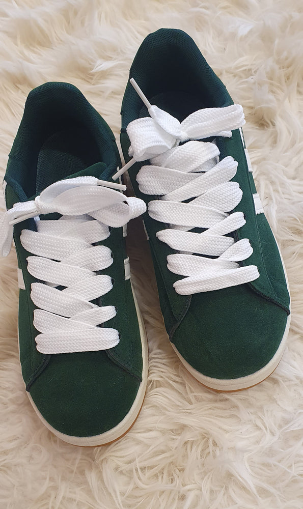 Green & White Chunky Sole Trainer