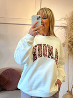 Leopard Amour SweatShirt - White