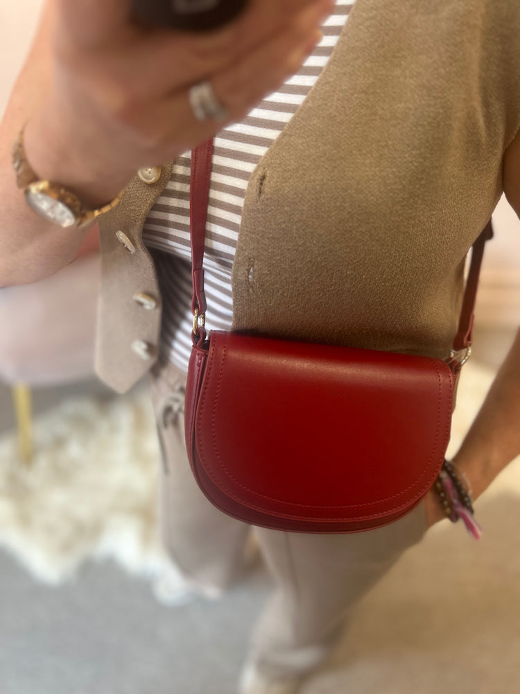 Small Saddle Bag - Red