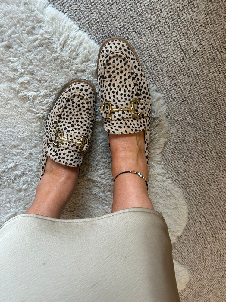 Chain Detail Loafer - Leopard