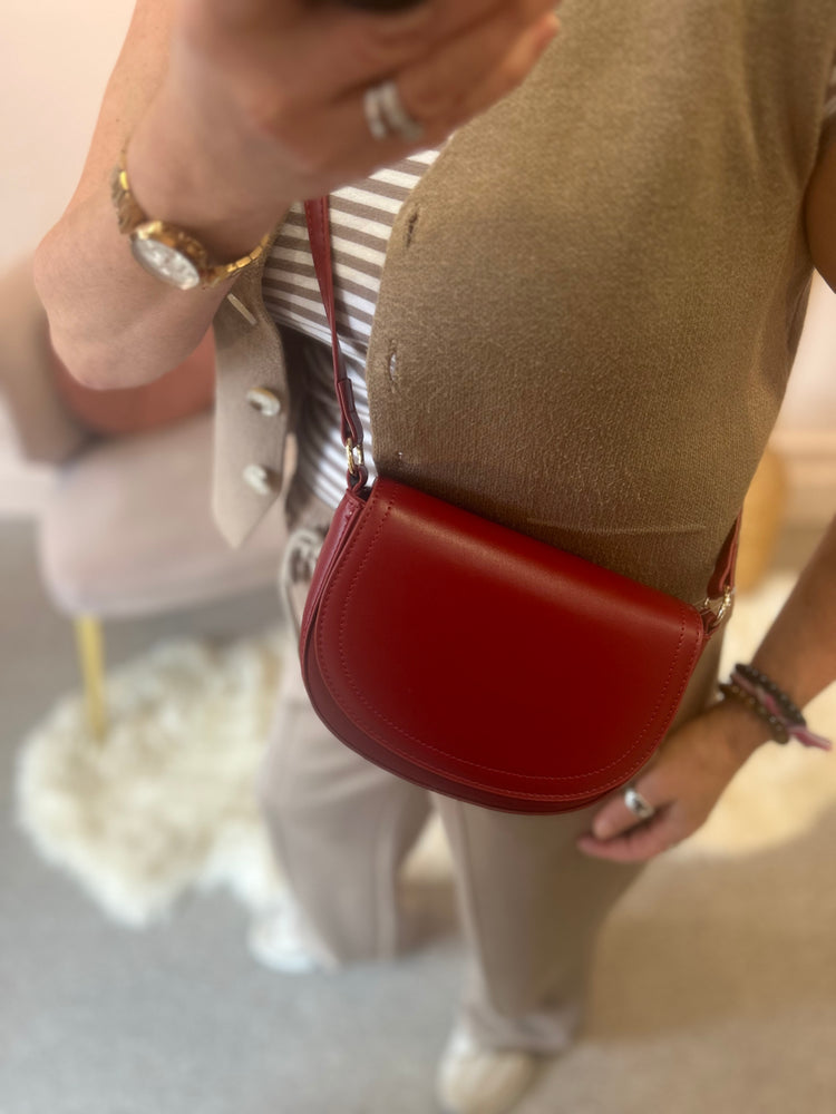 Small Saddle Bag - Red