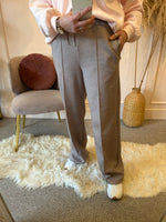 Wide Leg Lounge Pant- Biscuit