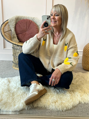 Lemons Cardigan - Beige