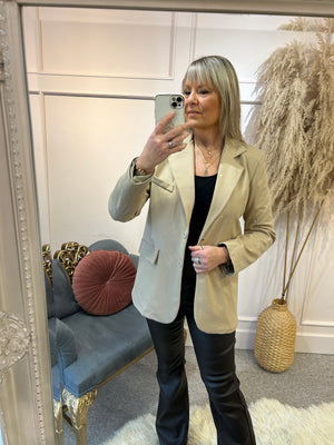 A Touch Of Sparkle Blazer - Beige