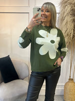 Bigger Daisy Jumper - Khaki